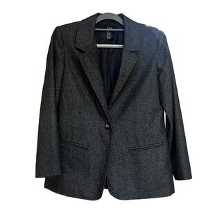RQT Petite Wool blend blazer in gray